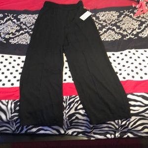 Black Flowy Pants